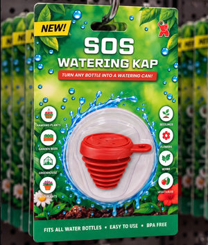 *NEW* SOS WATERING KAP© | Turn any water bottle into a watering can!